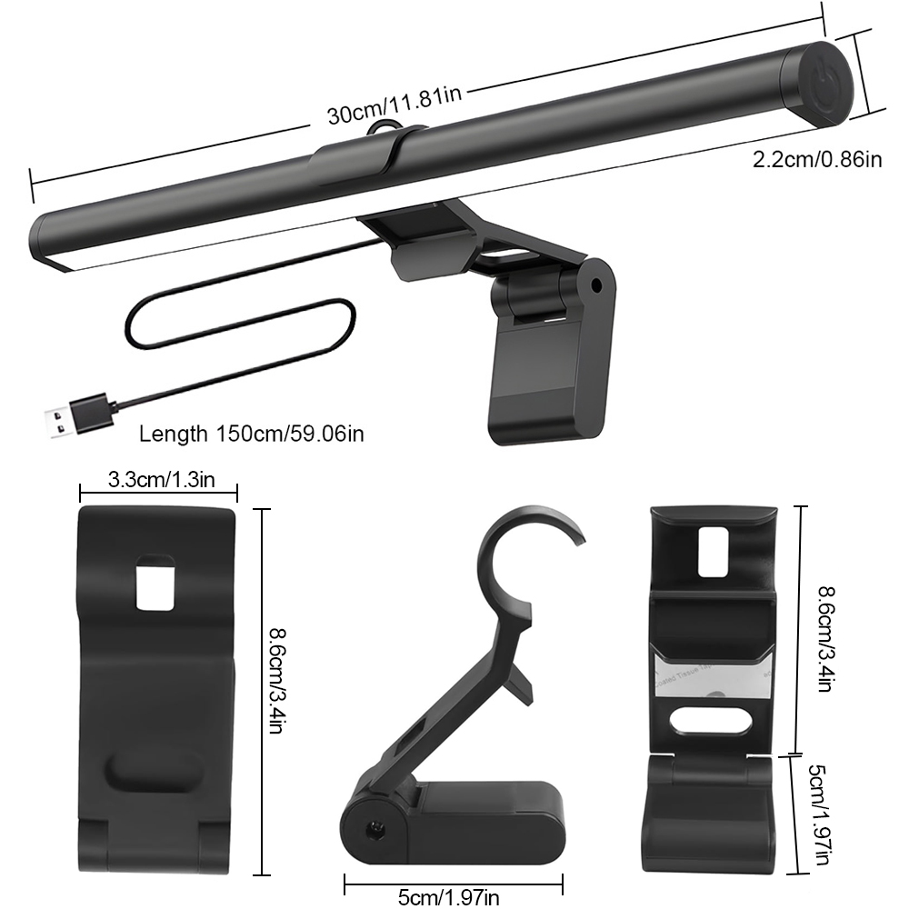 Gaming Accessories Wall Mount - مصباح شاشة الكمبيوتر المكتبي المعلق مع